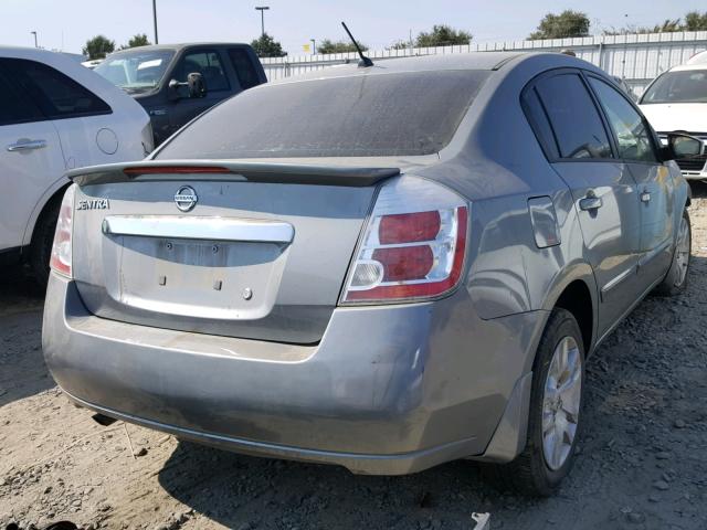 3N1AB6AP5CL663720 - 2012 NISSAN SENTRA 2.0 GRAY photo 4