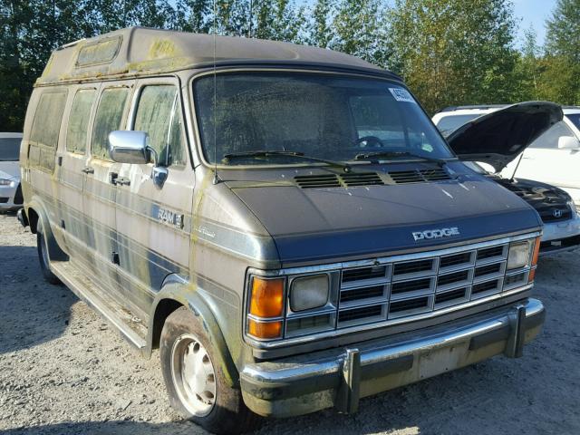 2B6HB21Z7LK761217 - 1990 DODGE RAM VAN B2 BLUE photo 1