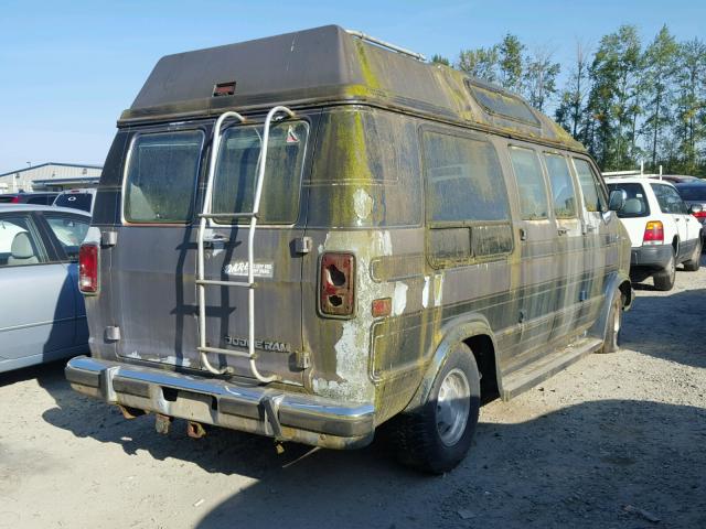 2B6HB21Z7LK761217 - 1990 DODGE RAM VAN B2 BLUE photo 4