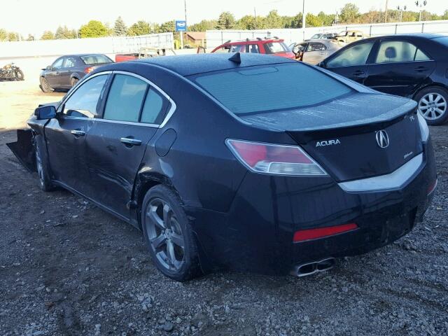 19UUA9F55AA008341 - 2010 ACURA TL BLACK photo 3