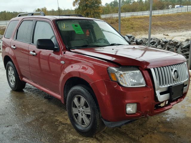 4M2CU81759KJ01896 - 2009 MERCURY MARINER RED photo 1