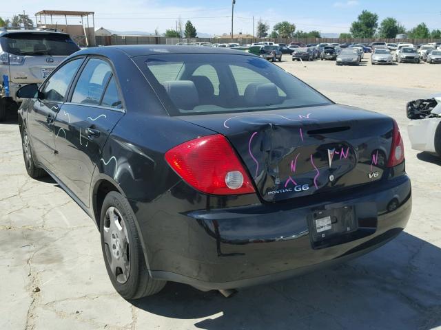 1G2ZG558264271470 - 2006 PONTIAC G6 SE1 BLACK photo 3