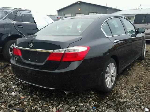 1HGCR2F7XDA282622 - 2013 HONDA ACCORD EX BLACK photo 4