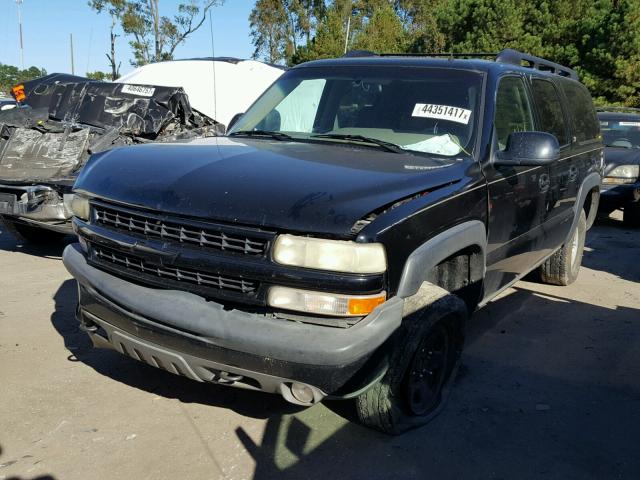 3GNFK16Z72G268226 - 2002 CHEVROLET SUBURBAN K BLACK photo 2