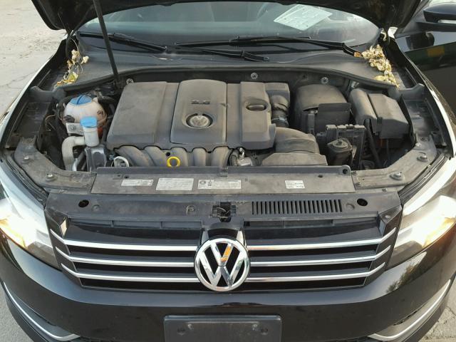 1VWAH7A36EC015250 - 2014 VOLKSWAGEN PASSAT S BLACK photo 7