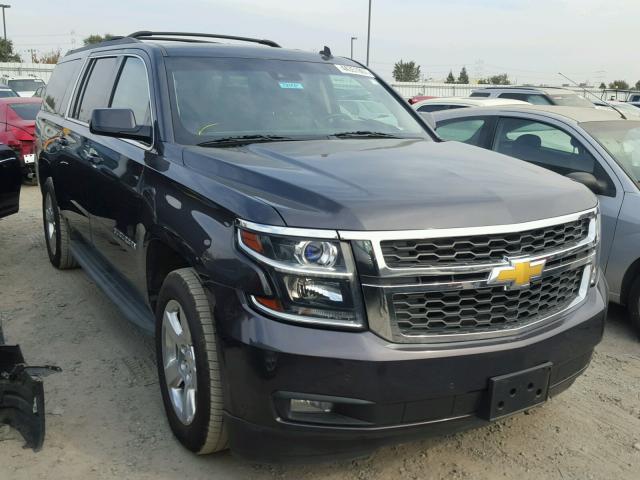 1GNSKJKC3FR125666 - 2015 CHEVROLET SUBURBAN K CHARCOAL photo 1