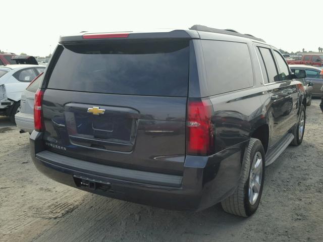 1GNSKJKC3FR125666 - 2015 CHEVROLET SUBURBAN K CHARCOAL photo 4