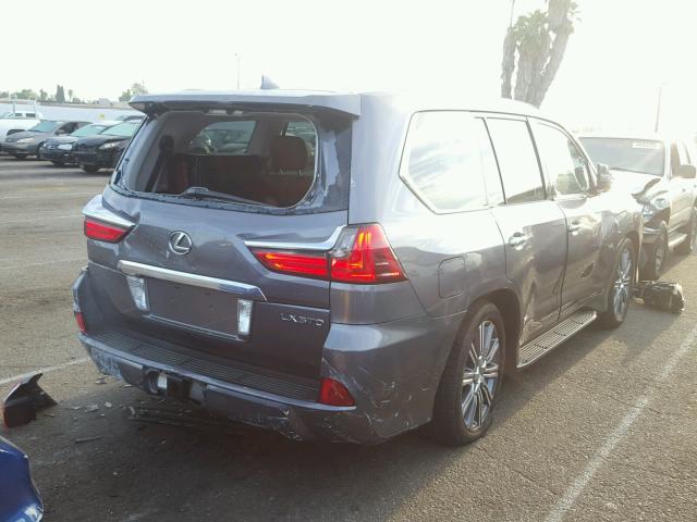 JTJHY7AX8G4211320 - 2016 LEXUS LX 570 GRAY photo 4