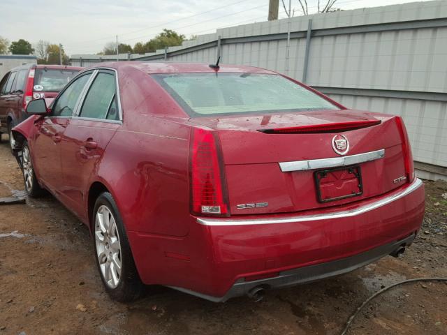 1G6DS57V580207525 - 2008 CADILLAC CTS RED photo 3