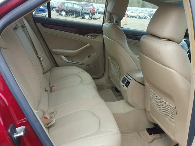 1G6DS57V580207525 - 2008 CADILLAC CTS RED photo 6