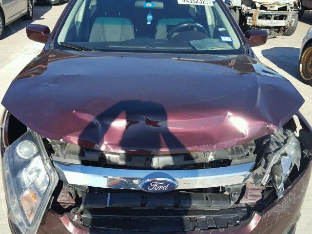 3FAHP0HA3BR263880 - 2011 FORD FUSION SE BURGUNDY photo 7