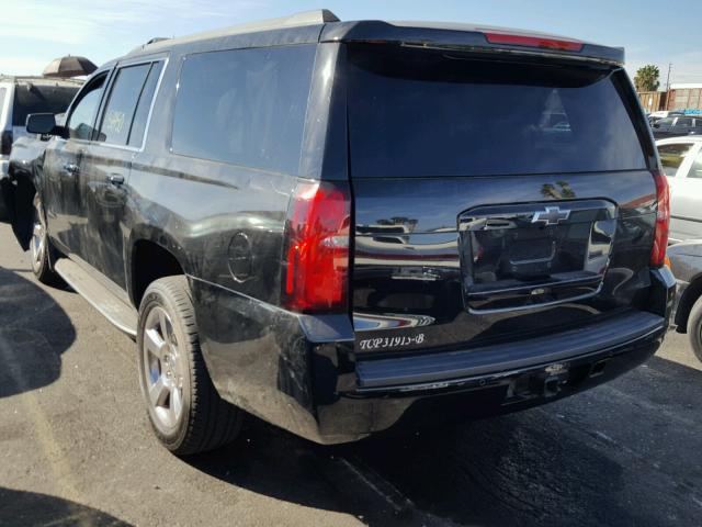 1GNSCJKC2FR723308 - 2015 CHEVROLET SUBURBAN C BLACK photo 3