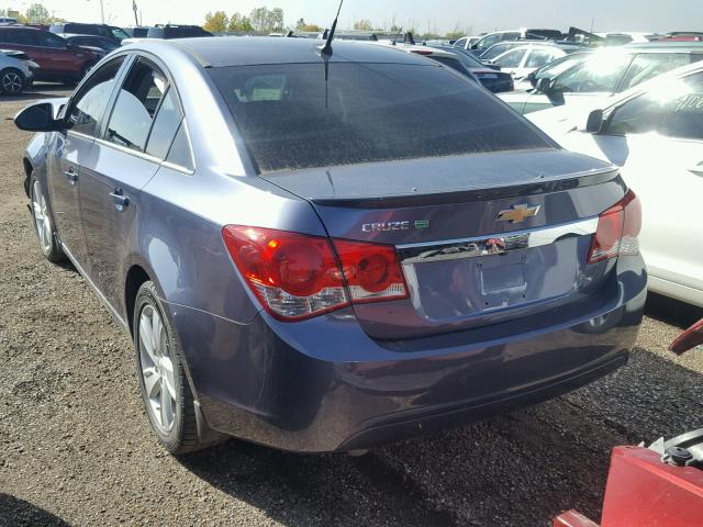 1G1P75SZXE7413652 - 2014 CHEVROLET CRUZE BLUE photo 3