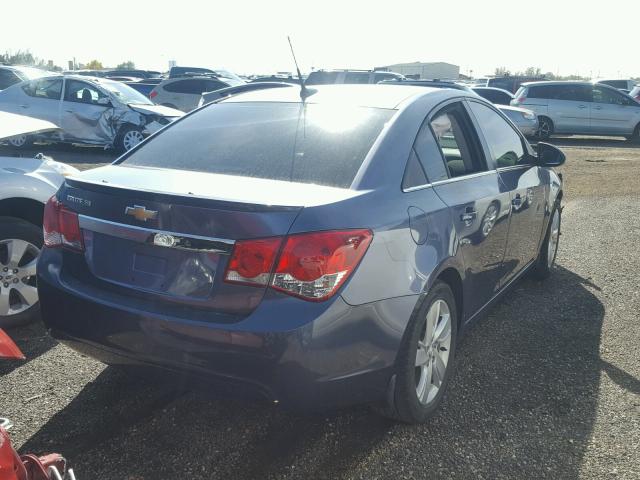 1G1P75SZXE7413652 - 2014 CHEVROLET CRUZE BLUE photo 4