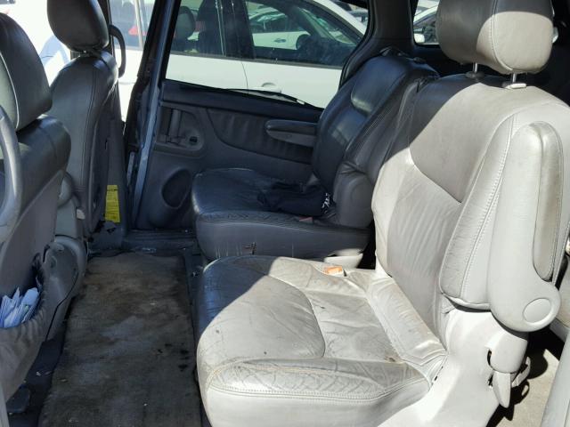 5TDZA22C64S163875 - 2004 TOYOTA SIENNA XLE BLUE photo 6