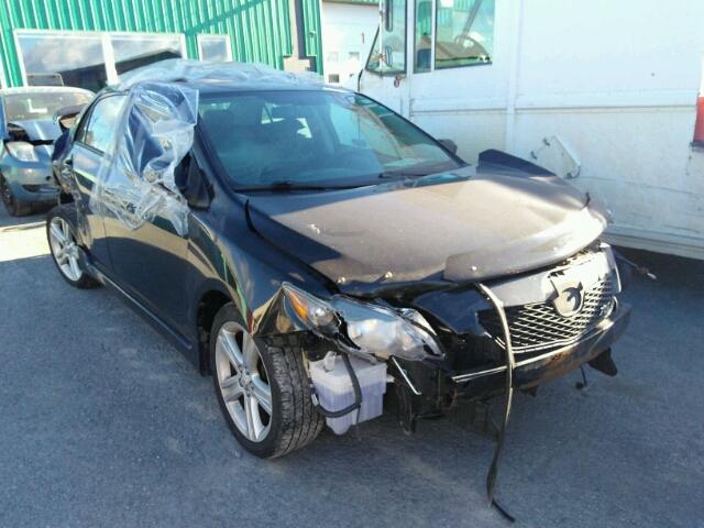2T1BE4EE3AC033071 - 2010 TOYOTA COROLLA XR BLACK photo 1