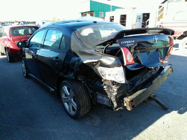 2T1BE4EE3AC033071 - 2010 TOYOTA COROLLA XR BLACK photo 3