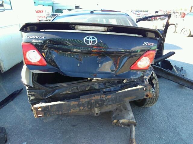 2T1BE4EE3AC033071 - 2010 TOYOTA COROLLA XR BLACK photo 9