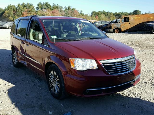 2C4RC1CG8DR585273 - 2013 CHRYSLER TOWN & COU RED photo 1