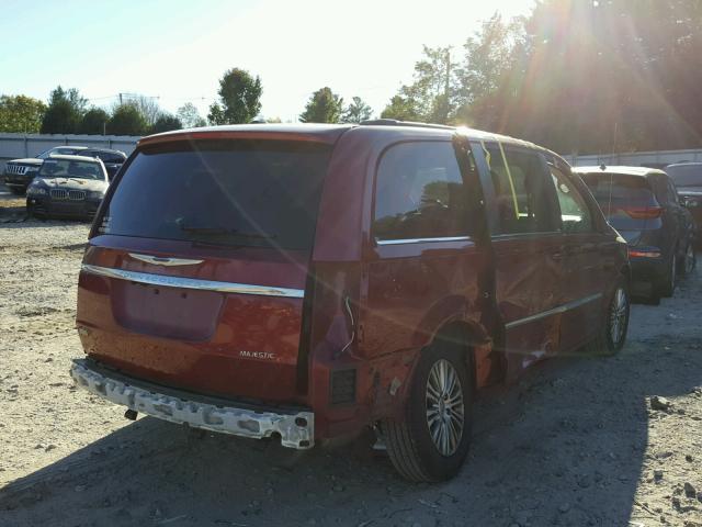 2C4RC1CG8DR585273 - 2013 CHRYSLER TOWN & COU RED photo 4