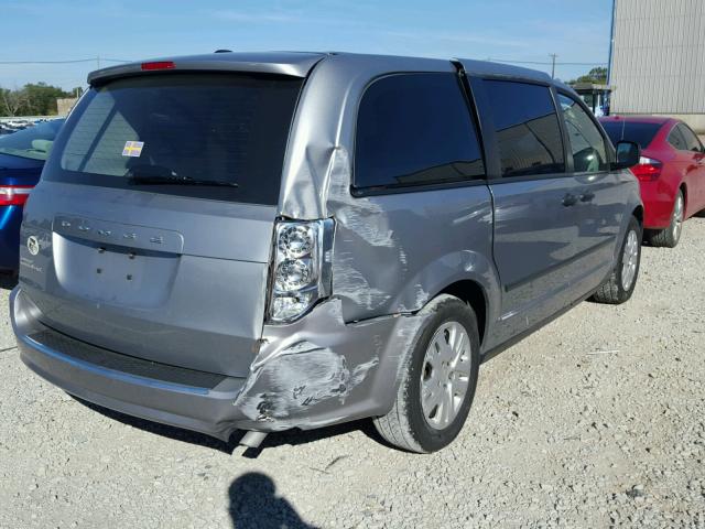 2C4RDGBG8ER226251 - 2014 DODGE GRAND CARA SILVER photo 4