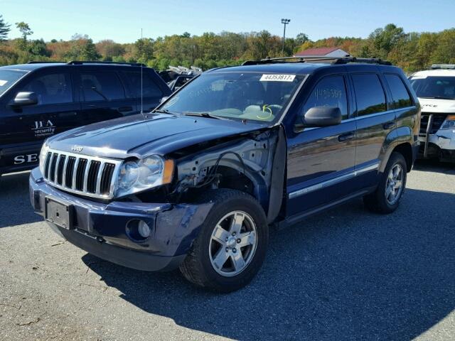 1J8HR58236C181817 - 2006 JEEP GRAND CHER BLUE photo 2