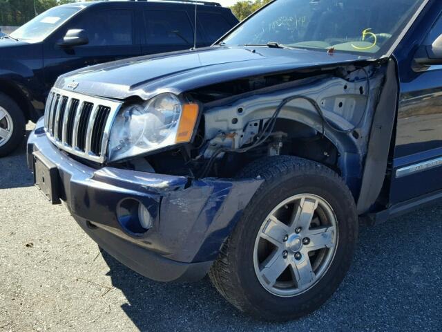 1J8HR58236C181817 - 2006 JEEP GRAND CHER BLUE photo 9