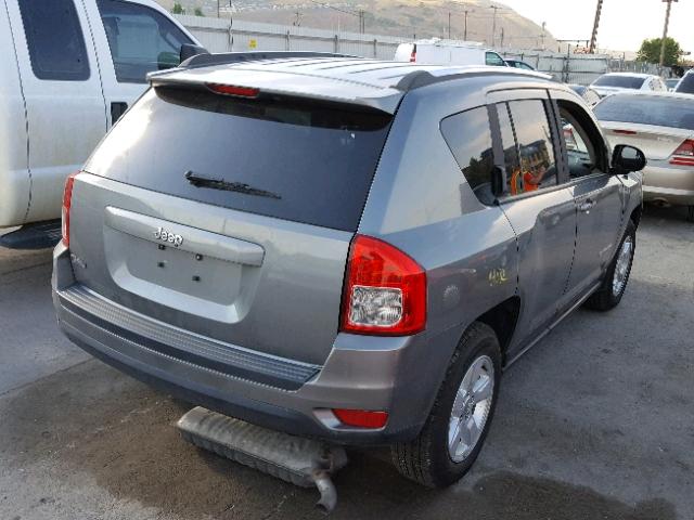 1C4NJCBA5DD187843 - 2013 JEEP COMPASS SP GRAY photo 4