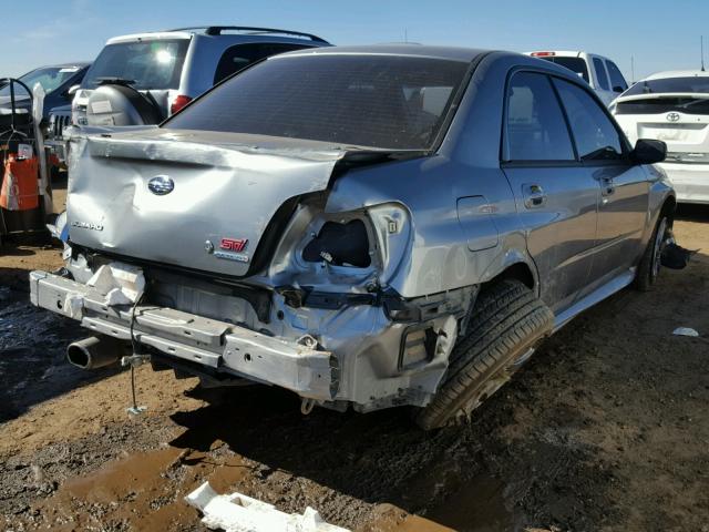 JF1GD77677L505098 - 2007 SUBARU IMPREZA SILVER photo 4