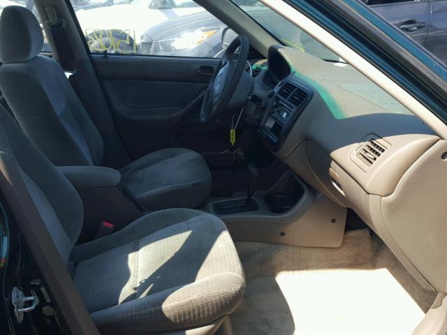 2HGEJ6615XH527173 - 1999 HONDA CIVIC BASE GREEN photo 5