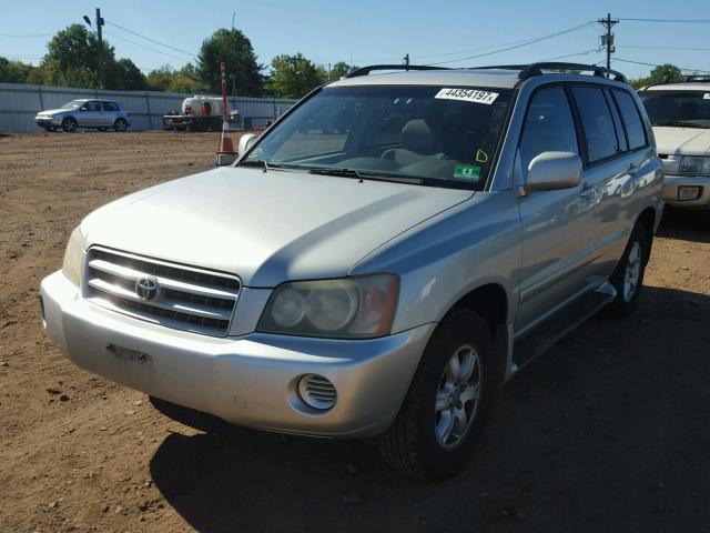 JTEHF21A630137805 - 2003 TOYOTA HIGHLANDER SILVER photo 2