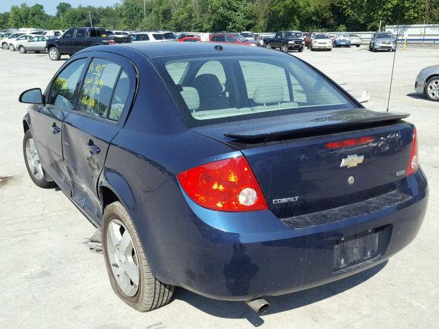 1G1AL58F187304919 - 2008 CHEVROLET COBALT LT BLUE photo 3