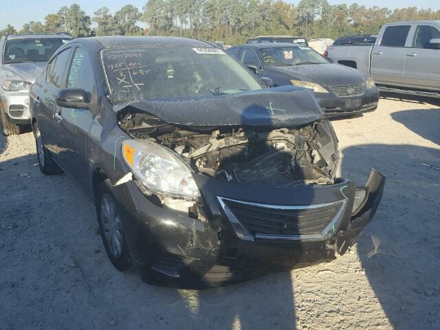 3N1CN7AP3DL837727 - 2013 NISSAN VERSA S BLACK photo 1