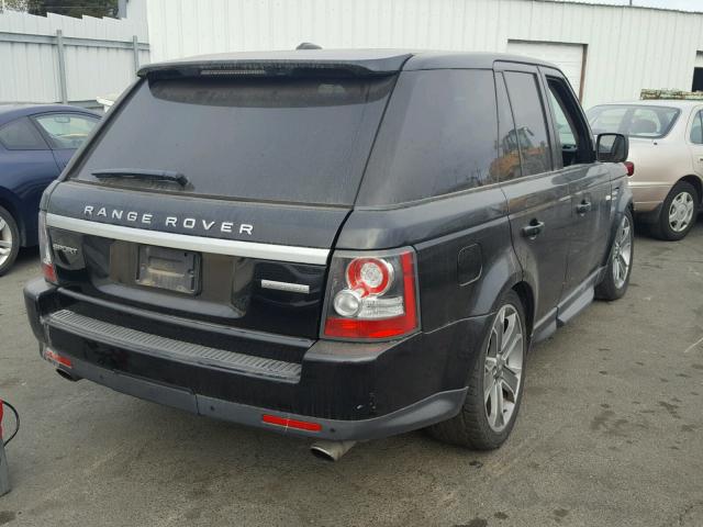 SALSH2E48CA718122 - 2012 LAND ROVER RANGE ROVE BLACK photo 4