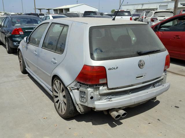 WVWGC31J3XW605264 - 1999 VOLKSWAGEN GOLF GLS SILVER photo 3