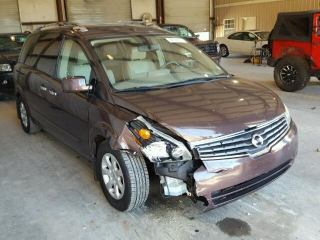 5N1BV28U47N138422 - 2007 NISSAN QUEST BROWN photo 1