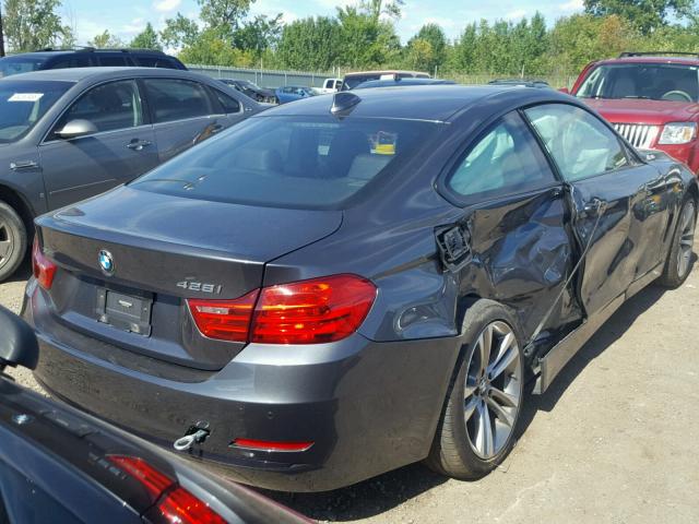 WBA3N5C56EK196439 - 2014 BMW 428 XI SILVER photo 4