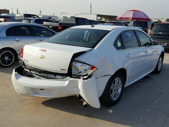 2G1WA5E31E1171125 - 2014 CHEVROLET IMPALA LIM WHITE photo 4