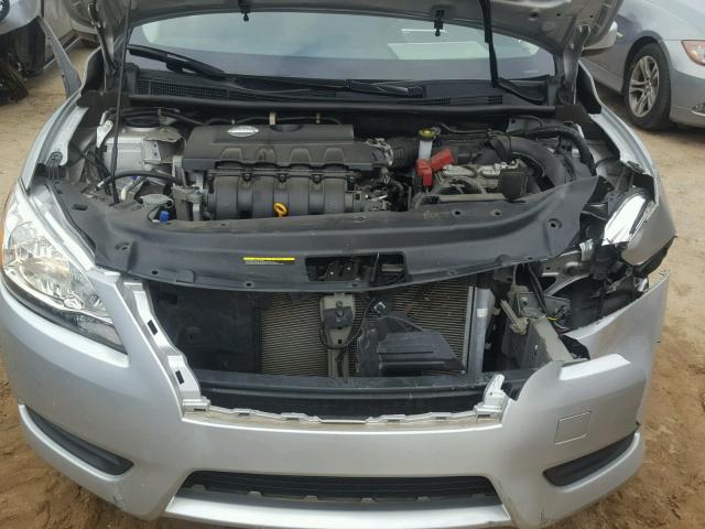 3N1AB7APXFY238023 - 2015 NISSAN SENTRA SILVER photo 7