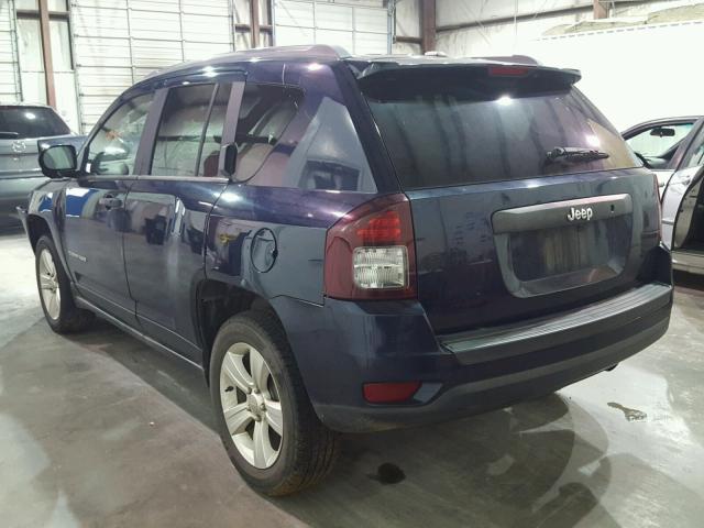 1C4NJCBB5ED536218 - 2014 JEEP COMPASS BLUE photo 3