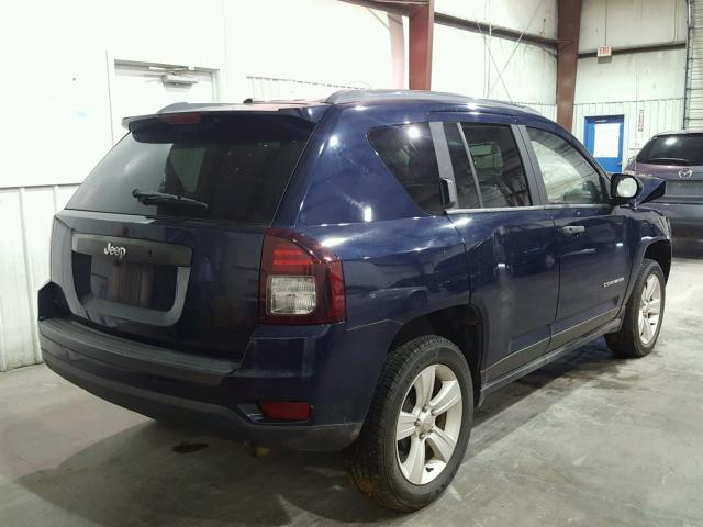 1C4NJCBB5ED536218 - 2014 JEEP COMPASS BLUE photo 4