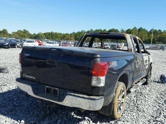 5TFRM5F1XCX048349 - 2012 TOYOTA TUNDRA BLACK photo 4