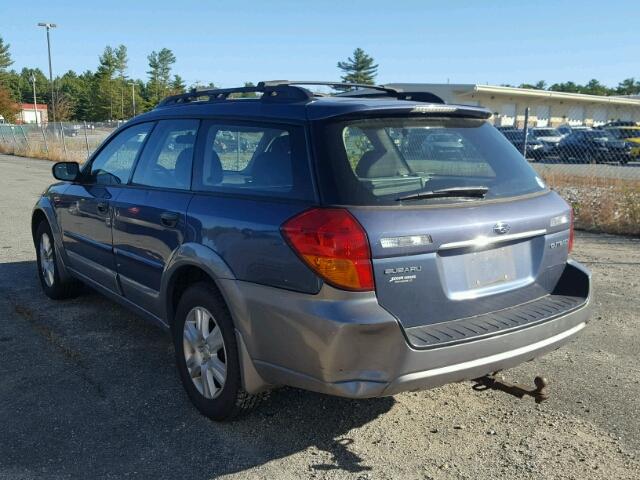 4S4BP61C957368154 - 2005 SUBARU LEGACY OUT BLUE photo 3