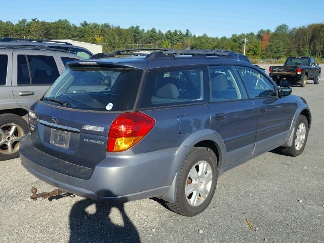 4S4BP61C957368154 - 2005 SUBARU LEGACY OUT BLUE photo 4