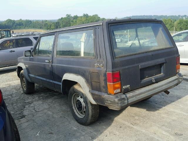 1J4FJ27S1ML561963 - 1991 JEEP CHEROKEE BLUE photo 3