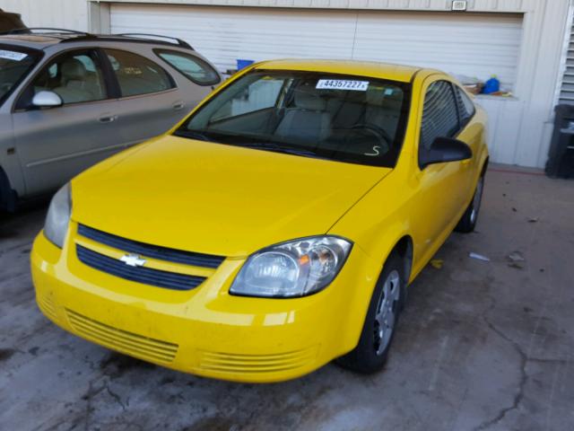 1G1AK18F387298133 - 2008 CHEVROLET COBALT LS YELLOW photo 2