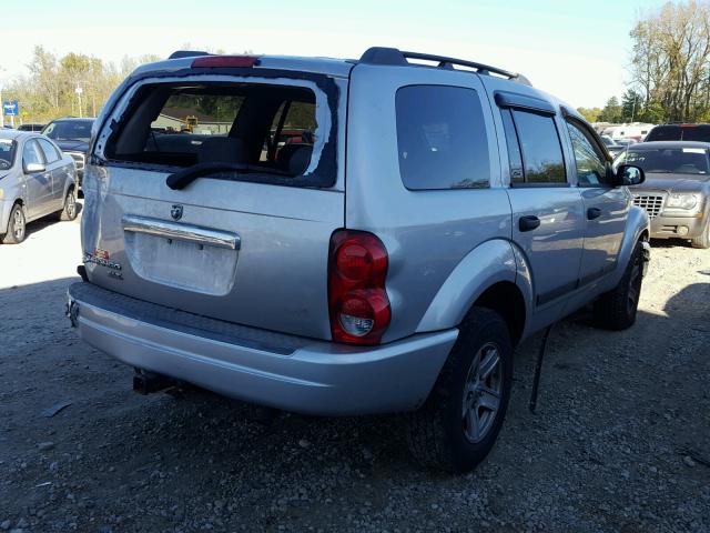 1D4HB48N96F146667 - 2006 DODGE DURANGO SL SILVER photo 4