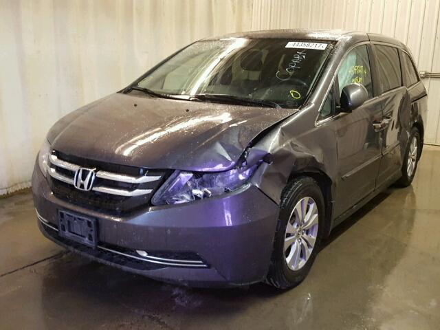 5FNRL5H60FB002118 - 2015 HONDA ODYSSEY EX GRAY photo 2