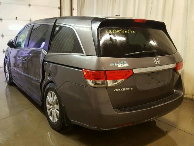 5FNRL5H60FB002118 - 2015 HONDA ODYSSEY EX GRAY photo 3