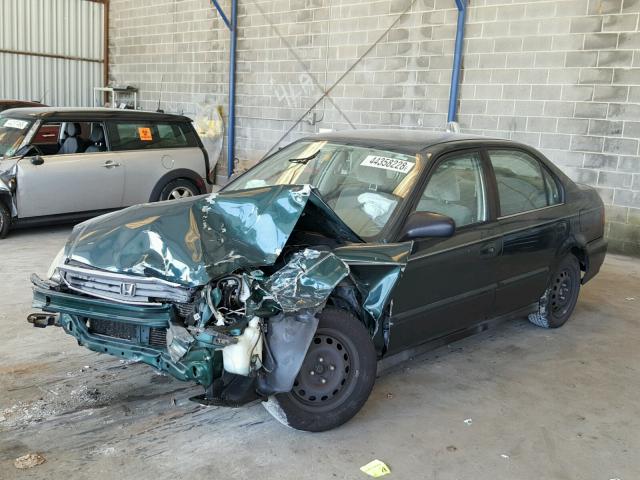 2HGEJ6612YH541260 - 2000 HONDA CIVIC BASE Yaşıl foto 2